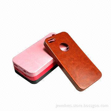 Leather and TPU Mobile Phone Case for iPhone 5